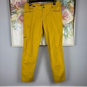 Patagonia Women’s Pants Yellow Size 6 Organic Cotton Stretch
